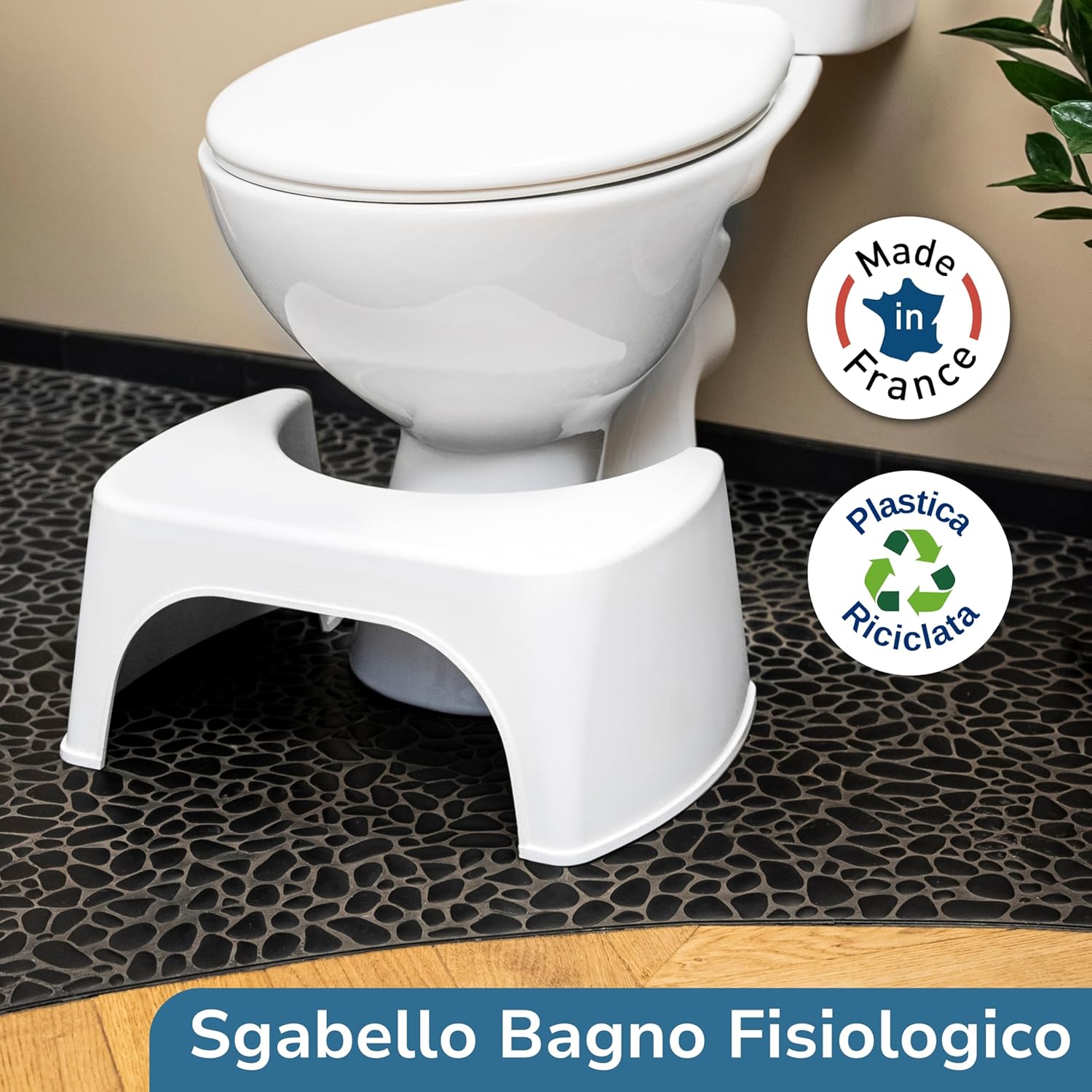 Well Care taburete fisiológico de madera para el inodoro
